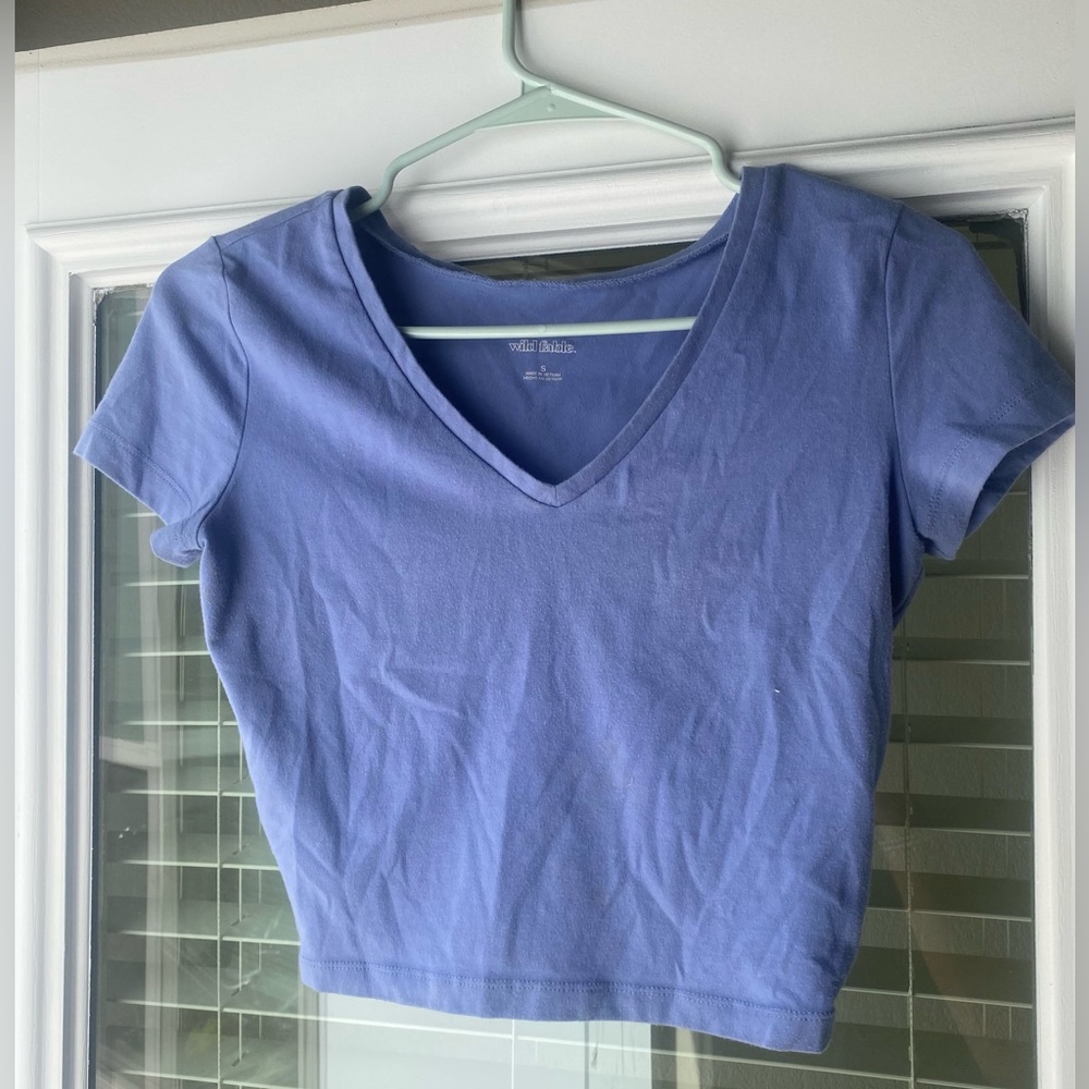 Wild Fable top - woman’s v- neck cropped t shirt
